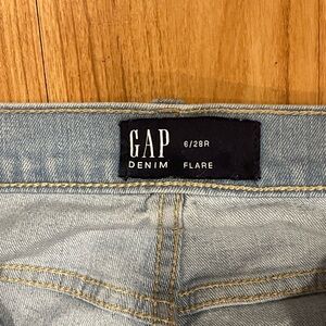 GAP Light Blue Denim Flare Pants